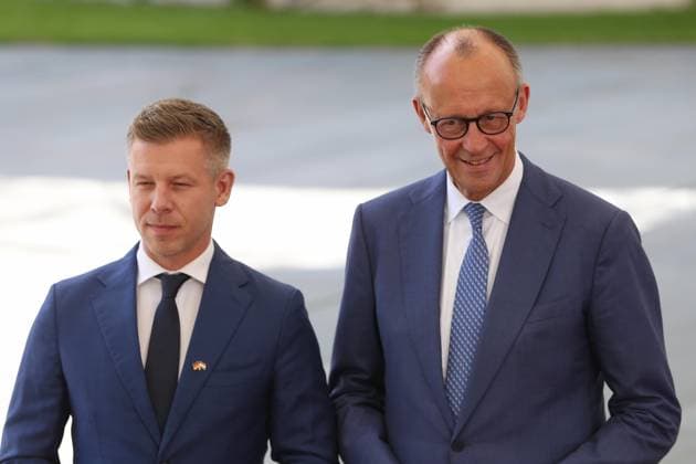 Berlin, Deutschland, 02.06.2026: Bundeskanzleramt: Empfang des Ministerpräsidenten von Ungarn: Péter Magyar und Bundeskanzler Friedrich Merz (CDU) Copyright: xdtsxNachrichtenagenturx dts_121696