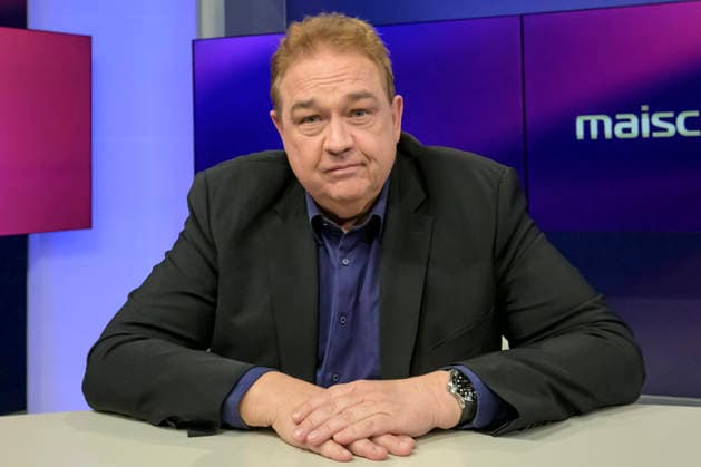 v.l.: Oliver Kalkofe (Comedian und Schauspieler), GER, Berlin, Studio, zu Gast bei Maischberger, politische Talkshow, TV, Format, mit Moderatorin Sandra Maischberger, Das Erste, aus Adlershof Am Studio 20, 02.06. 2026, Copyright: HMBxMedia UwexKoch