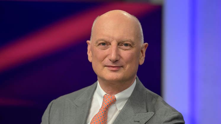 v.l.: Nikolas Stihl (Aufsichtsratschef der Firma Stihl), GER, Berlin, Studio, zu Gast bei Maischberger, politische Talkshow, TV, Format, mit Moderatorin Sandra Maischberger, Das Erste, aus Adlershof Am Studio 20, 03.06. 2026, Copyright: HMBxMedia UwexKoch