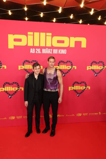 Harry Melling und Alexander Skarsgard bei der Premiere des Kinofilms Pillion im Kino International. Berlin, 20.03.2026 Copyright: xRenexduxVinagex