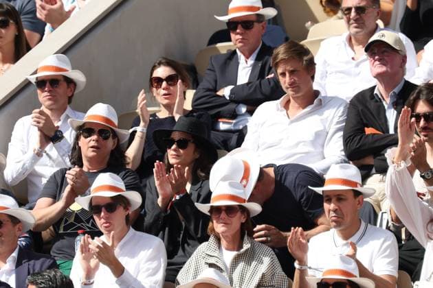 ROLAND GARROS PHOTOPQR LE PARISIEN Le Parisien Arnaud Journois PARIS 07 06 2026 Paris Stade Roland Garros, June 7, 2026 Tennis Internationaux de France de Roland Garros Mens singles Court Philippe Chatrier final Alexander Zverev vs Flavio Cobolli Marion Cotillard et Jean Dujardin Photo Le Parisien Arnaud Journois PARIS France  Copyright: xPHOTOPQR LExPARISIEN MAXPPPxLexParisienx xArnaudxJournoisx 20260607LPA2146 20260607LPA2146
