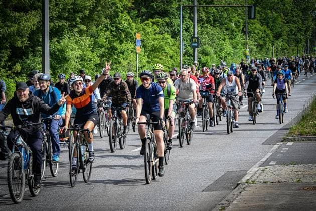 Fahrrad-Sternfahrt des ADFC Berlin ** NUR FÜR REDAKTIONELLE ZWECKE ** EDITORIAL USE ONLY **<p>Fahrrad-Sternfahrt des ADFC Berlin, Von verschiedenen Startpunkten fahren die Teilnehmenden laut ADFC insgesamt über mehr als 2.700 Kilometer Strecke zum Großen Stern am Tiergarten. Die Sternfahrt findet dieses Jahr zum 50. Mal statt. Das Motto lautet Â«Die Zukunft fährt Rad!Â» , fotografiert am 07.06.2026 in Berlin. Berlin Berlin Berlin Copyright: MaurizioxGambarini