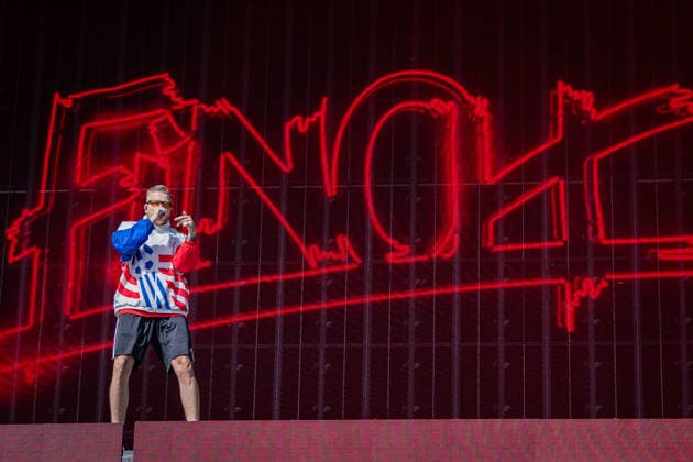 Rock am Ring 2026, Tag 3, 7.6.2026 Auftritt des deutschen Rappers Finch -- Mit dem Traditionsfestival Rock am Ring am Nürburgring in der Eifel startet in Deutschland die Festival-Saison. Rock am Ring findet in diesem Jahr vom 5. bis 7. Juni statt. Rund 80 Bands und Künstler stehen auf einer der drei großen Bühnen. Nürburg Nürburgring Rheinland-Pfalz Deutschland Copyright: xSebastianxDerixx