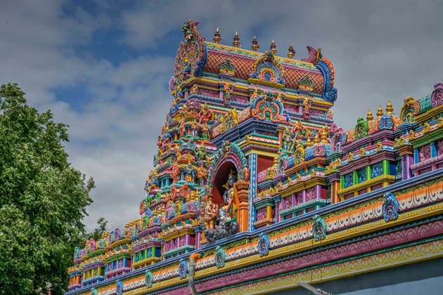 Sri Ganesha Hindu Tempel, Hasenheide, Neukölln, Berlin, Deutschland