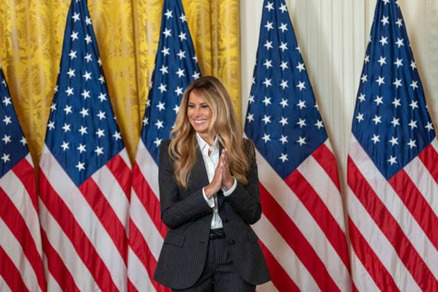 June 9, 2026, Washington, Dc, United States: First Lady Melania Trump honors AmericaÃ¢â‚¬â ¢s next generation of leading artificial intelligence innovators during the Presidential AI Challenge Awards Ceremony in Washington, D.C., on June 9, 2026. The event recognized outstanding student achievement and innovation in artificial intelligence. Washington United States  - ZUMAl312 20260609_znp_l312_019 Copyright: xAndrewxLeydenx