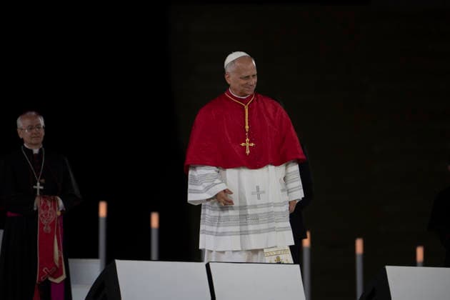 June 9, 2026, Barcelona, Barcelona, Spain: the Olympic Stadium fills to capacity for a Mass with the presence of Pope Leo XIV on the first day of his visit to Barcelona..In the pic :Pope Leo XIV Barcelona Spain - ZUMAr179 20260609_zip_r179_065 Copyright: xEricxRenomx