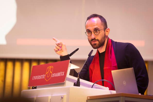Dankesrede von Pianist Igor Levit - Uni Osnabrück verleiht Prof. Igor Levit die Ehrendoktorwürde. Veranstaltung in der Schlossaula der Universität Osnabrück am 12.06. 2026 Ehrendoktor für Igor Levit