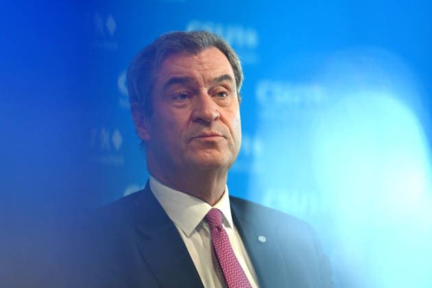 Markus SOEDER (Ministerpraesident Bayern und CSU Vorsitzender), Einzelbild,angeschnittenes Einzelmotiv,Portraet,Portrait,Porträt. Pressekonferenz im Anschluss an die Vorstandssitzung des CSU Praesidiums in der CSU Landesleitung in Muenchen am 15.06.2026