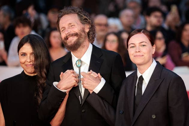 October 18, 2024, Rome, Italy: (L-R) Francesca Valiani, Jovanotti and Teresa Cherubini attend the Fino Alla Fine red carpet during the 19th Rome Film Festival at Auditorium Parco Della Musica. Rome Italy - ZUMAp133 20241018_faa_l354_082 Copyright: xGennaroxLeonardix
