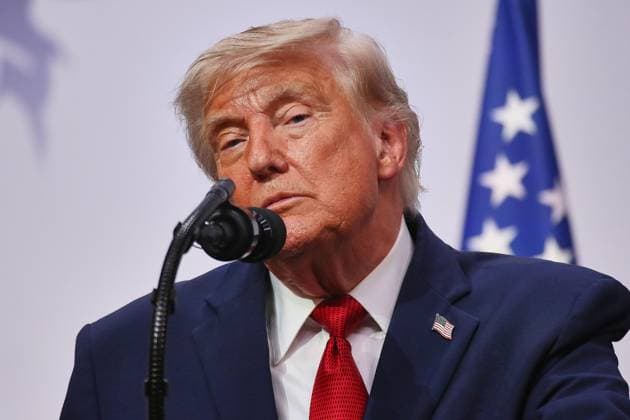 Évian-les-Bains, Frankreich, 17.06.2026: G7-Gipfel: US-Präsident Donald Trump gibt am letzten Gipfeltag eine Pressekonferenz Copyright: xdtsxNachrichtenagenturx dts_123863