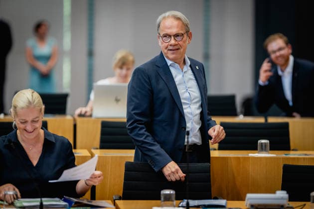 46. PLENARSITZUNG DES THÜRINGER LANDTAGS 24 06 2026 - Erfurt: Der Thüringer Innenminister Georg Maier (SPD) in der 46. Plenarsitzung des Thüringer Landtags am 24. Juni 2026. _________________