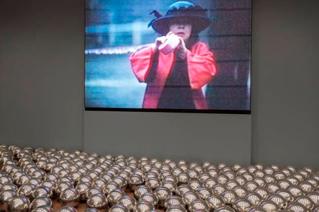 Artwork by Yayoi Kusama (b. 1929, Matsumoto) in Museum Ludwig in Cologne, Germany on 6th May 2026.