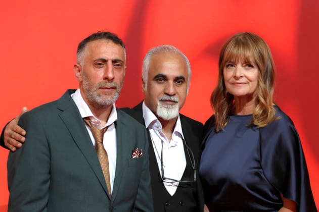 Kida Khodr Ramadan, Nader Saeivar und Nastassja Kinski bei der Premiere des Kinofilms Hijamat auf dem 60. Internationalen Filmfestival Karlovy Vary 2026 in der Grand Hall im Festival Hotel Thermal. Karlsbad, 08.07.2026