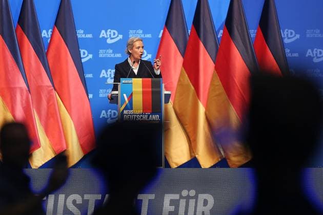 Erfurt, Thüringen, Deutschland, 04.07.2026: Messe: AfD-Bundesparteitag: Alice Weidel Copyright: xdtsxNachrichtenagenturx dts_126363