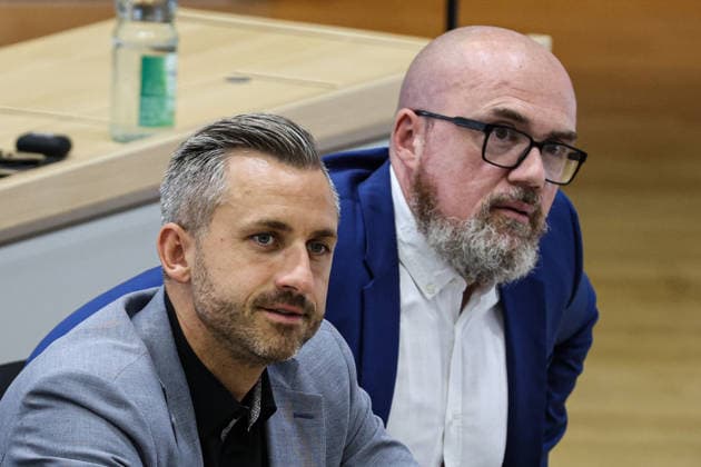 Fraktionsvorsitzender Ulrich Siegmund (AfD, Sachsen Anhalt) und Dr. Hans Thomas Tillschneider (AfD) - Landtagssitzung im Landtag von Sachsen Anhalt