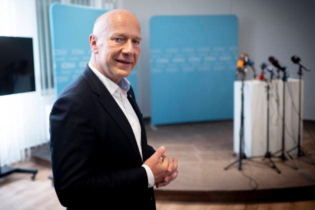 Kai Wegner, Ruecktritt Spitzenkandidat CDU Berlin DEU, Deutschland, Germany, Berlin, 10.07.2026 Kai Wegner , Landesvorsitzender der Berliner CDU und Regierender Buergermeister von Berlin waehrend der Pressekonferenz der CDU-Berlin zu seinem Ruecktritt als Spitzenkandidat der CDU fuer die Abgeordnetenhauswahl am 20. September 2026 in Berlin Deutschland en: Kai Wegner , Berlin CDU state chairman and Governing Mayor of Berlin, at the Berlin CDU press conference regarding his withdrawal as the CDU s lead candidate for the House of Representatives election on September 20 2026 in Berlin Germany .