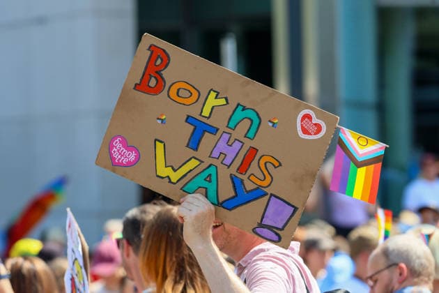 Themenbilder: Christopher Street Day, CSD Parade Stuttgart, 25.07.2026, Themenbilder: Christopher Street Day, CSD Parade Stuttgart, 25.07.2026, Born this Way, Plakat. Copyright: xEibner-Pressefoto DimitrixDrofitx EP_ddh
