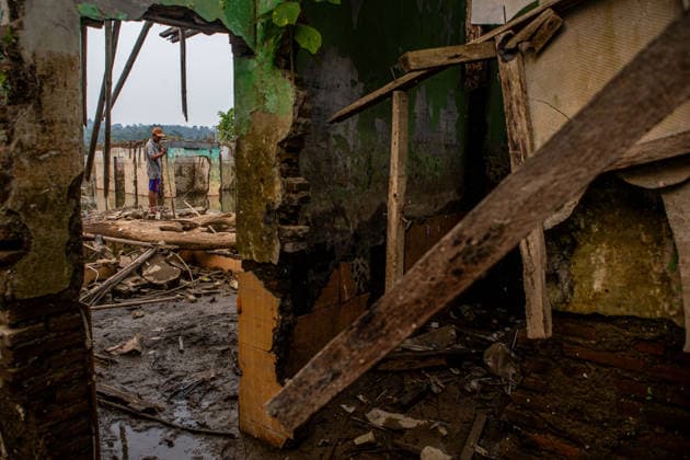 July 31, 2026, Lebak Regency, Banten, Indonesia: A man walks through the ruins of Somang village, which has re-emerged as water levels recede during the dry season, amid forecasts that El Nio±o may contribute to drier-than-normal conditions, at Karian Reservoir in Sajira district, Lebak Regency, Banten province, Indonesia, July 31, 2026. Lebak Regency Indonesia - ZUMAp283 20260731_zip_p283_020 Copyright: xClaudioxPramanax