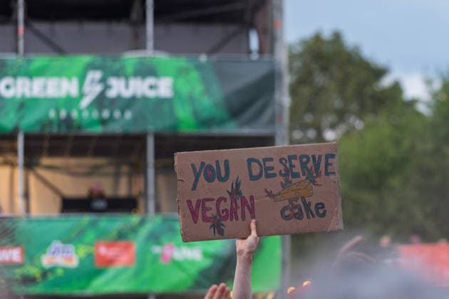 Green Juice Festival 2026 - BLOND YOU DESERVE VEGAN CAKE - Die Chemnitzer Indie-Pop Band Blond beim Open Air Live Auftritt auf der Mainstage beim Green Juice Festival im Park Neu-Vilich in Bonn Bonn Neu-Vilich Nordrhein-Westfalen Deutschland Copyright: xMarcxJohnx