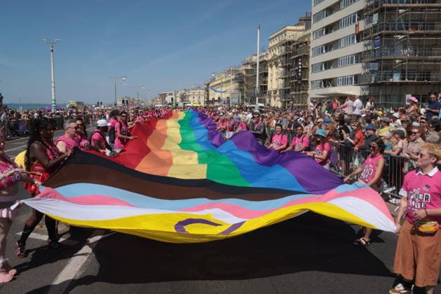 . 01 08 2026. Brighton, United Kingdom. Brighton & Hove Pride LGBTQ+ Community Parade 2026. The Pride LGBTQ+ Community Parade is one of the undisputed highlights of the Brighton & Hove Pride weekend and is a glorious showcase of the city s charities, community groups and small businesses as well as the invaluable emergency services, the NHS and statutory partners.  xMartynxWheatleyx xi-Imagesx IIM-26934-0016