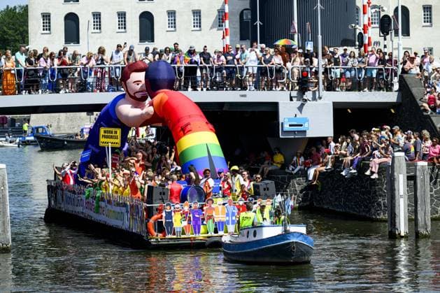 Amsterdam, The Netherlands, 2026-08-01 14:21:40 AMSTERDAM, 01-08-2026, Canals of Amsterdam. Amsterdam is the host city for WorldPride. Under the theme UNITY, equal rights, visibility, and international solidarity take center stage. The program includes the Pride Walk, Canal Parade, and a conference, among other things. PHOTO: NLBeeld Patrick van Emst Credit: NL Beeld Patrick van Emst Copyright: xx x