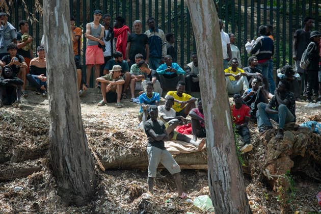 August 1, 2026, Ceuta, Ceuta, Spain: The Ceuta Temporary Immigrant Stay Center (CETI) is currently facing extreme tension and severe overcrowding, reaching a state of absolute collapse. The facility has been forced to close its doors to new male arrivals due to a critical lack of space. Ceuta Spain - ZUMAd308 20260801_zsp_d308_054 Copyright: xJuanxCarlosxLucasx