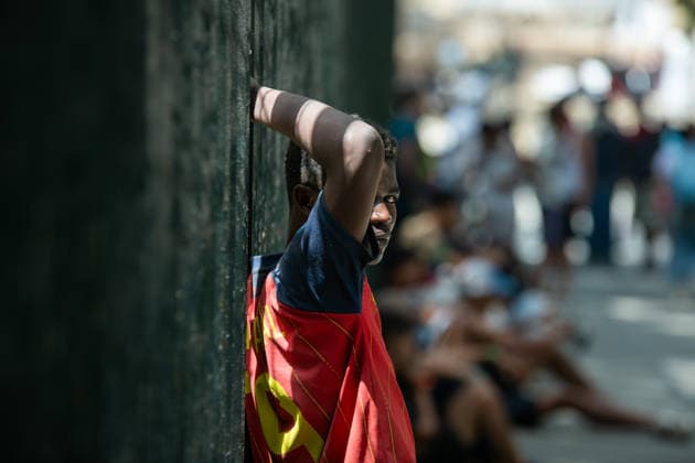 August 1, 2026, Ceuta, Ceuta, Spain: The Ceuta Temporary Immigrant Stay Center (CETI) is currently facing extreme tension and severe overcrowding, reaching a state of absolute collapse. The facility has been forced to close its doors to new male arrivals due to a critical lack of space. Ceuta Spain - ZUMAd308 20260801_zsp_d308_046 Copyright: xJuanxCarlosxLucasx