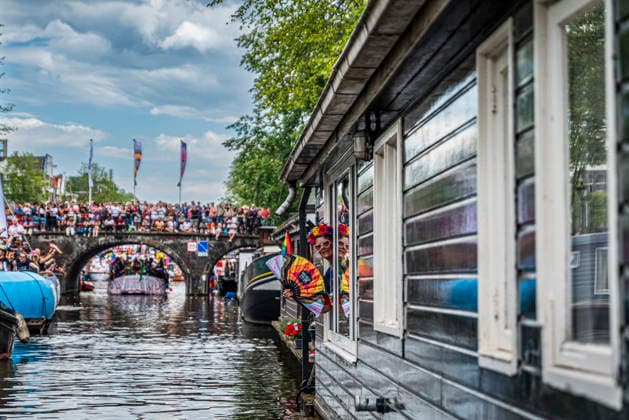 August 1, 2026, Amsterdam, North Holland, Netherlands: August 1, 2026, Amsterdam, the Netherlands. Hundreds of thousands of spectators joined the 30th edition of the Pride Canal Parade, the highlight of WorldPride Amsterdam 2026. This yearâ€⠢s parade also included the WorldPride Stadium grandstand, with seating for approximately 10,000 people to watch as floats pass. Amsterdam Netherlands - ZUMAp202 20260801_zip_p202_028 Copyright: xJamesxPetermeierx
