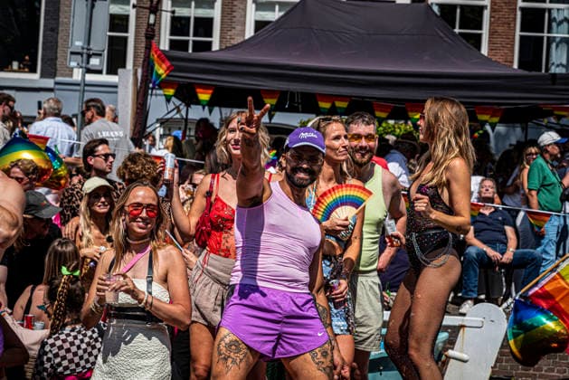 August 1, 2026, Amsterdam, North Holland, Netherlands: August 1, 2026, Amsterdam, the Netherlands. Hundreds of thousands of spectators joined the 30th edition of the Pride Canal Parade, the highlight of WorldPride Amsterdam 2026. This yearâ€⠢s parade also included the WorldPride Stadium grandstand, with seating for approximately 10,000 people to watch as floats pass. Amsterdam Netherlands - ZUMAp202 20260801_zip_p202_041 Copyright: xJamesxPetermeierx