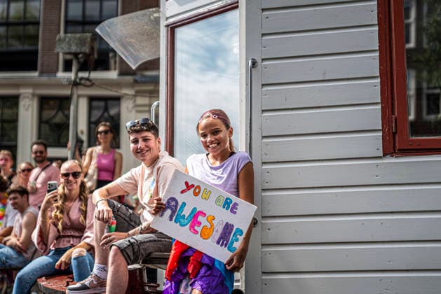 August 1, 2026, Amsterdam, North Holland, Netherlands: August 1, 2026, Amsterdam, the Netherlands. Hundreds of thousands of spectators joined the 30th edition of the Pride Canal Parade, the highlight of WorldPride Amsterdam 2026. This yearâ€⠢s parade also included the WorldPride Stadium grandstand, with seating for approximately 10,000 people to watch as floats pass. Amsterdam Netherlands - ZUMAp202 20260801_zip_p202_046 Copyright: xJamesxPetermeierx