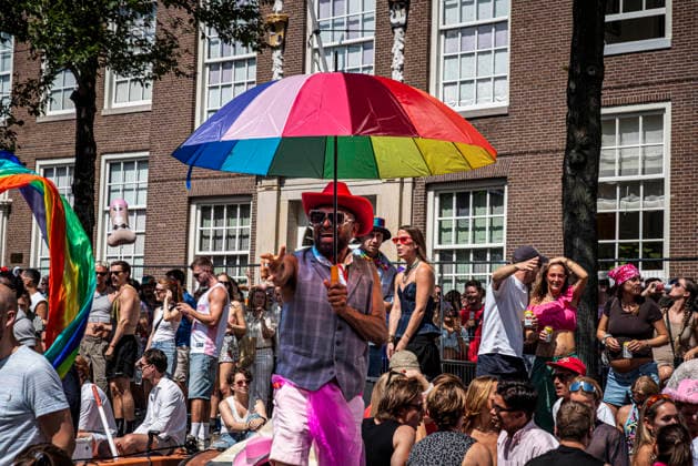 August 1, 2026, Amsterdam, North Holland, Netherlands: August 1, 2026, Amsterdam, the Netherlands. Hundreds of thousands of spectators joined the 30th edition of the Pride Canal Parade, the highlight of WorldPride Amsterdam 2026. This yearâ€⠢s parade also included the WorldPride Stadium grandstand, with seating for approximately 10,000 people to watch as floats pass. Amsterdam Netherlands - ZUMAp202 20260801_zip_p202_056 Copyright: xJamesxPetermeierx