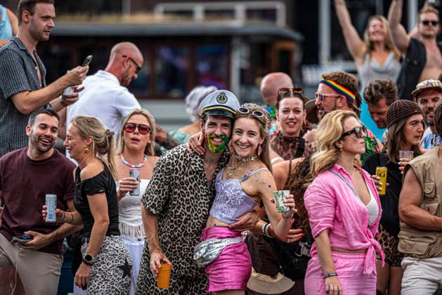 August 1, 2026, Amsterdam, North Holland, Netherlands: August 1, 2026, Amsterdam, the Netherlands. Hundreds of thousands of spectators joined the 30th edition of the Pride Canal Parade, the highlight of WorldPride Amsterdam 2026. This yearâ€⠢s parade also included the WorldPride Stadium grandstand, with seating for approximately 10,000 people to watch as floats pass. Amsterdam Netherlands - ZUMAp202 20260801_zip_p202_069 Copyright: xJamesxPetermeierx