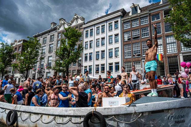 August 1, 2026, Amsterdam, North Holland, Netherlands: August 1, 2026, Amsterdam, the Netherlands. Hundreds of thousands of spectators joined the 30th edition of the Pride Canal Parade, the highlight of WorldPride Amsterdam 2026. This yearâ€⠢s parade also included the WorldPride Stadium grandstand, with seating for approximately 10,000 people to watch as floats pass. Amsterdam Netherlands - ZUMAp202 20260801_zip_p202_104 Copyright: xJamesxPetermeierx