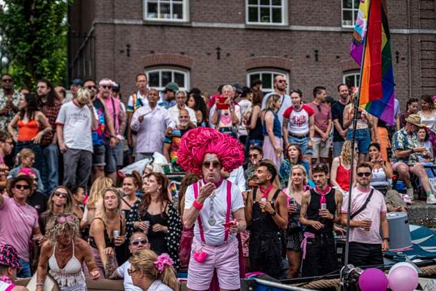 August 1, 2026, Amsterdam, North Holland, Netherlands: August 1, 2026, Amsterdam, the Netherlands. Hundreds of thousands of spectators joined the 30th edition of the Pride Canal Parade, the highlight of WorldPride Amsterdam 2026. This yearâ€⠢s parade also included the WorldPride Stadium grandstand, with seating for approximately 10,000 people to watch as floats pass. Amsterdam Netherlands - ZUMAp202 20260801_zip_p202_110 Copyright: xJamesxPetermeierx