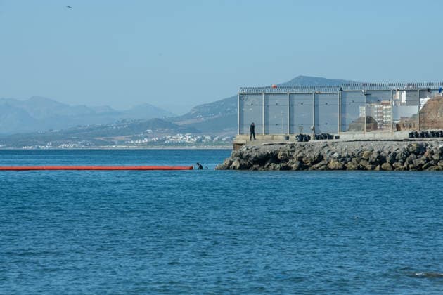 August 2, 2026, Ceuta, Madrid, Spain: Spain-Morocco border flows ease following unprecedented migrant influx; minor crossing attempts persist. Ceuta Spain - ZUMAd308 20260802_zsp_d308_036 Copyright: xJuanxCarlosxLucasx