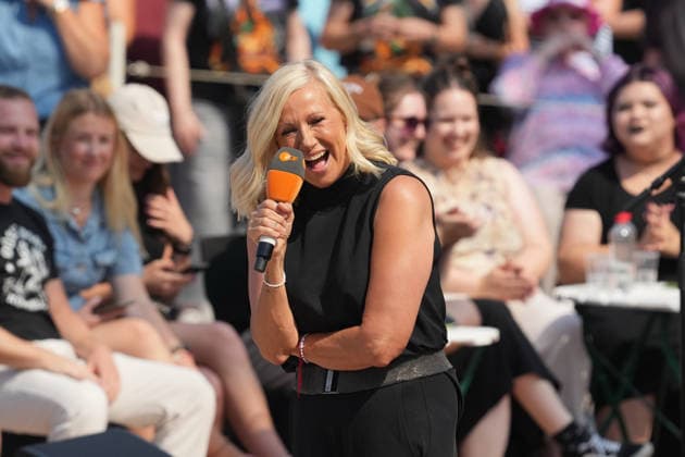 ZDF-Fernsehgarten 2026. Andrea (Kiwi) Kiewel im ZDF Fernsehgarten mit dem Motto Rock im Garten am 02.08.2026 in Mainz. Mainz ZDF Fernsehgarten Rheinland-Pfalz