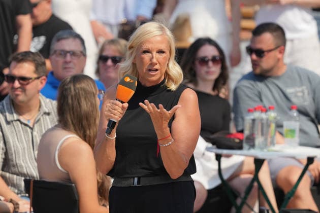 ZDF-Fernsehgarten 2026. Andrea (Kiwi) Kiewel im ZDF Fernsehgarten mit dem Motto Rock im Garten am 02.08.2026 in Mainz. Mainz ZDF Fernsehgarten Rheinland-Pfalz
