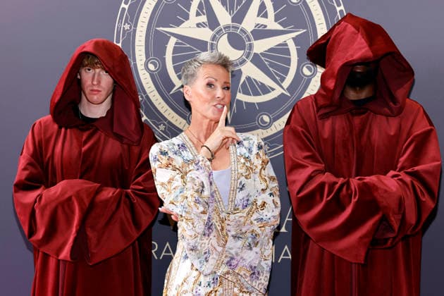 Moderatorin Sonja Zietlow steht bei der Kino-Premiere der 4. Staffel der RTL-Show Die Verräter auf dem roten Teppich im Cinenova in Ehrenfeld. Köln, 03.08.2026 NRW Deutschland Copyright: xChristophxHardtx