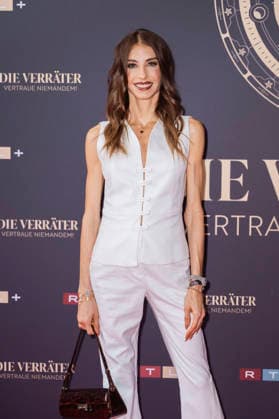 Cathy Hummels bei der Premiere der 4. Staffel der RTL Reality-Spielshow Die Verräter - Vertraue Niemandem! im Cinenova. Köln, 03.08.2026