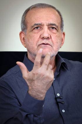 August 4, 2026, Tehran, Iran: Iranian President MASOUD PEZESHKIAN speaks during an interview in Tehran. Tehran Iran - ZUMAi98_ 20260804_zih_i98_020 Copyright: xIranianxPresidencyx