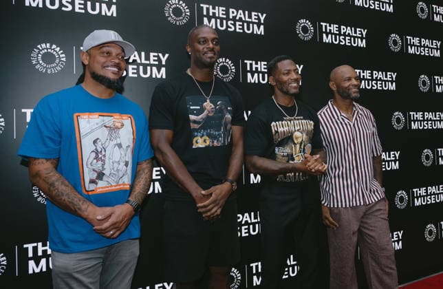 August 4, 2026, New York, Ny, United States: Channing Crowder, Plaxico Burress, Ryan Clark, and Fred Taylor attends The Pivot Podcast LIVE. Held at The Paley Museum in New York. Dinara Khairova Zuma Press August 4, 2026. New York United States  - ZUMAp281 20260804_zea_p281_007 Copyright: xPhotoxImagexPressx
