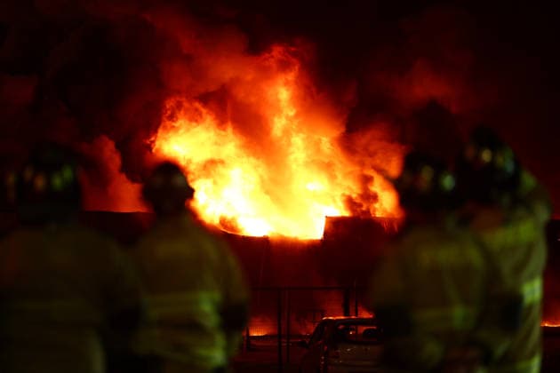 Santiago, August 5, 2026 A chemical fire affects the Panimex company located at the intersection of Las Esteras Sur and Route 5 North in the municipality of Quilicura Javier Torres Aton Chile, Santiago, Chile Aton 1178220  Copyright: JAVIERxTORRES ATONxCHILE