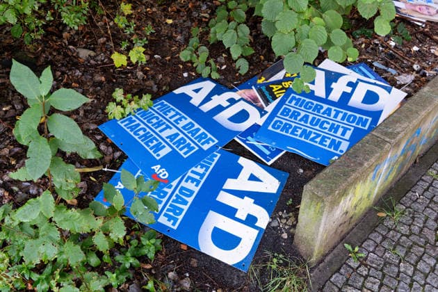 Berlin,05.08.2026,Wahlplakate der Partei AfD zur Wahl zum 20.Abgeordnetenhaus von Berlin sowie zu den Bezirksverordnetenversammlungen am 20.09.2026.