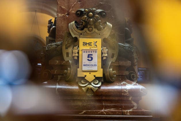 The Ibex 35 Sets an All-Time High, Surpassing 20,000 Points at the Madrid Stock Exchange, August 5, 2026, in Madrid, Spain. The Ibex 35 surpassed the 20,000-point mark for the first time in its history at the opening of Wednesday’s trading session, representing a 0.21% increase and an all-time high for the Spanish benchmark index. STOCK MARKET FINANCE ECONOMY FINANCIAL MARKETS STOCKS Madrid, Madrid, Spain Copyright: xRicardoxRubiox 7702483