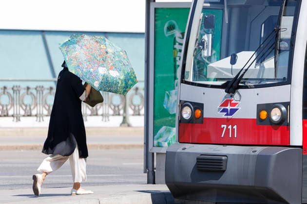 Hitzewelle in Österreich: Lokalaugenschein in Wien Innere Stadt