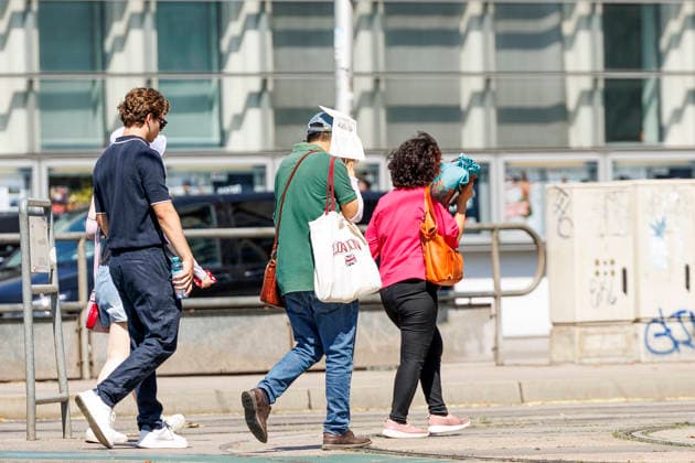 Hitzewelle in Österreich: Lokalaugenschein in Wien Innere Stadt