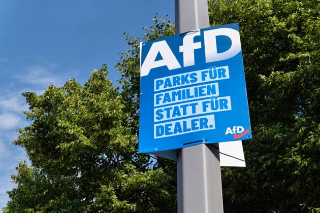 Berlin,04.08.2026,Wahlplakat der Partei AfD zur Wahl zum 20.Abgeordnetenhaus von Berlin sowie zu den Bezirksverordnetenversammlungen am 20.09.2026.