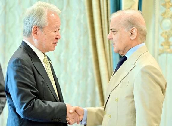 August 5, 2026, Pakistan: Prime Minister Muhammad Shehbaz Sharif Meets with JICA President Dr. Tanaka Akihiko in Islamabad Pakistan  - ZUMAas3_ 20260805_zaf_as3_012 Copyright: xPPIx