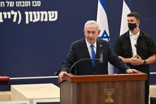 August 5, 2026, Jerusalem, Israel: JERUSALEM Ã¢â‚¬ August 4, 2026: Israeli Prime Minister Benjamin Netanyahu, President Isaac Herzog, relatives, and other Israeli leaders attend the reinterment ceremony for the remains of the grandparents of Theodor (Benjamin Ze ev) Herzl, the founder and visionary of modern political Zionism. Jerusalem Israel  - ZUMAq101 20260805_zna_q101_080 Copyright: xPaulinaxPatimerx