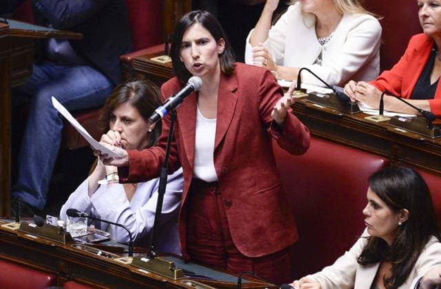 Foto IPP Marco Mattei Roma 05 08 2026 Camera dei deputati discussione e voto sull autorizzazione sequestro delle chat di Delmastro nella foto Elly Schlein Italy Photo Press - World Copyright .